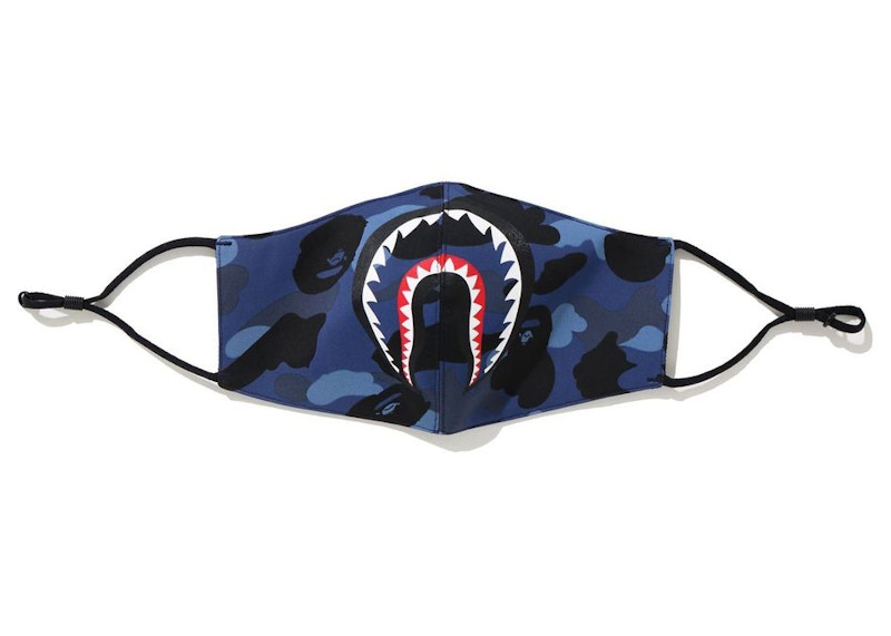 BAPE Color Camo Shark Mask (SS21) Navy