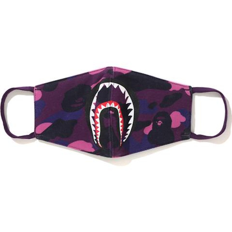 BAPE Color Camo Shark Mask Purple/Pink