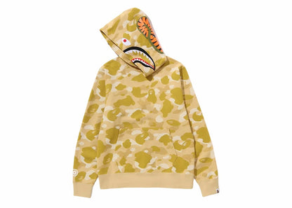 BAPE Color Camo Shark Pullover Hoodie Yellow