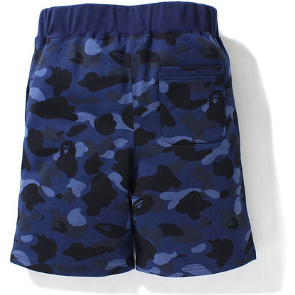 BAPE Color Camo Shark Sweat Shorts (SS21) Navy