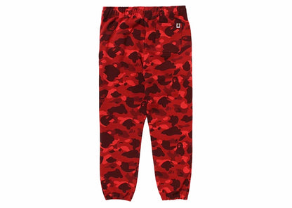 BAPE Color Camo Shark Sweatpant Red