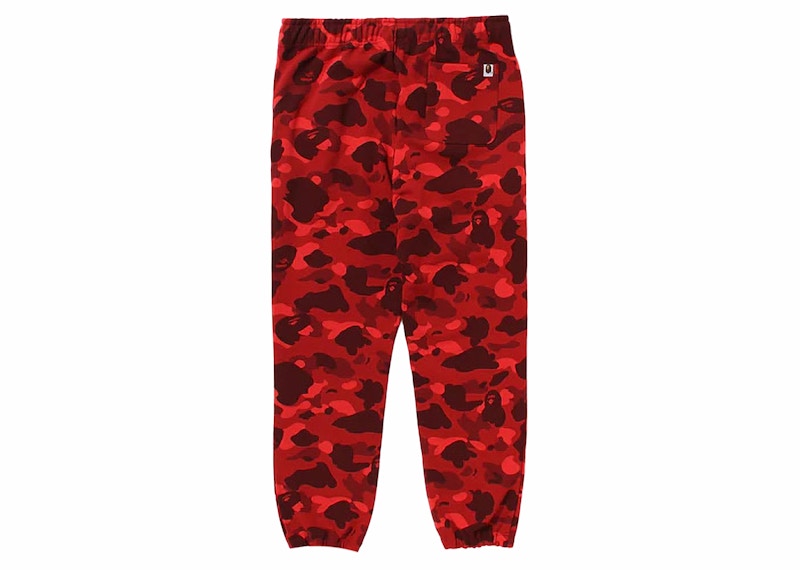 BAPE Color Camo Shark Sweatpant Red