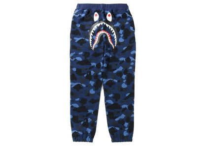 BAPE Color Camo Shark Sweatpants Navy