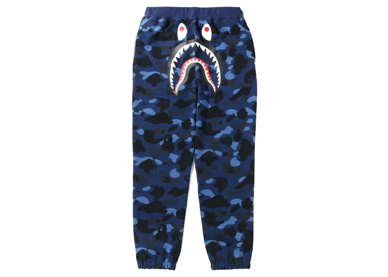 BAPE Color Camo Shark Sweatpants Navy