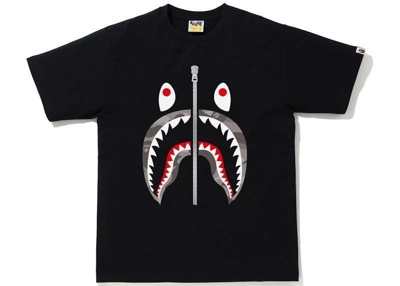 BAPE Color Camo Shark Tee Black/Gray