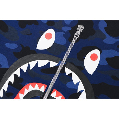 BAPE Color Camo Shark Tee Blue