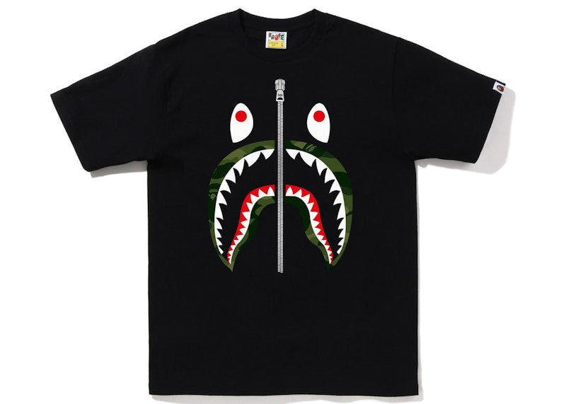 BAPE Color Camo Shark Tee (FW22) Black Green