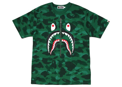 BAPE Color Camo Shark Tee Green