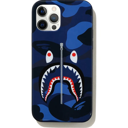 BAPE Color Camo Shark iPhone 12/12 Pro Case Navy