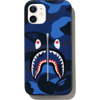 BAPE Color Camo Shark iPhone 12 Mini Case Navy