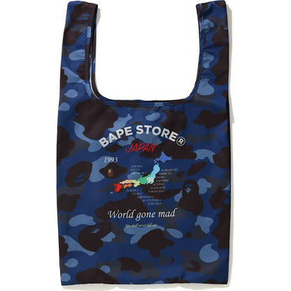BAPE Color Camo Shopping Bag L Blue