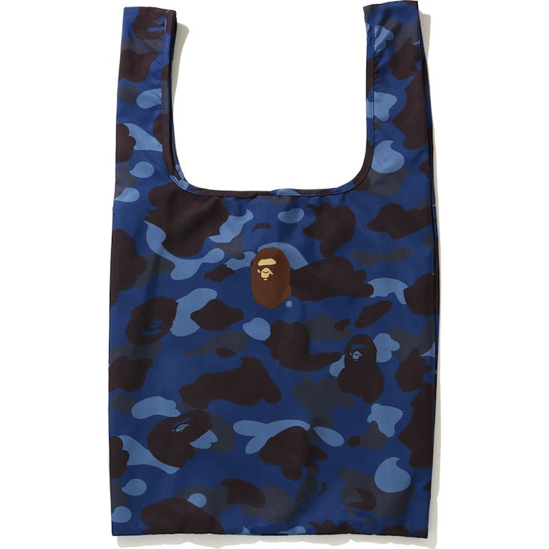 BAPE Color Camo Shopping Bag L Blue