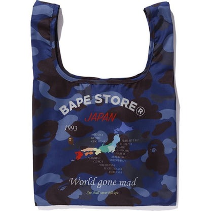 BAPE Color Camo Shopping Bag M Blue
