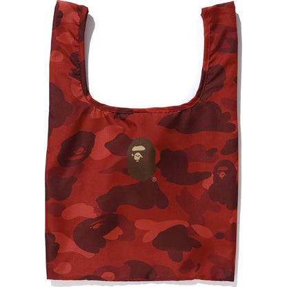 BAPE Color Camo Shopping Bag M Red