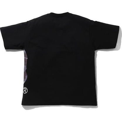 BAPE Color Camo Side Big Ape Head Relaxed Tee Black/Burgundy