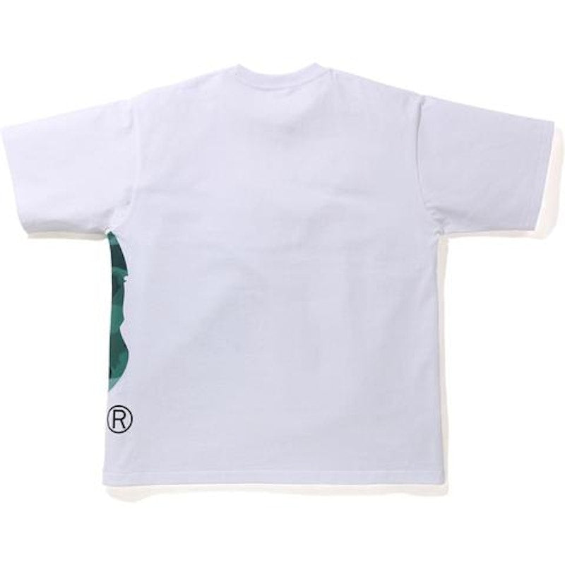BAPE Color Camo Side Big Ape Head Relaxed Tee White/Green