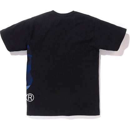 BAPE Color Camo Side Big Ape Head Tee Black/Blue