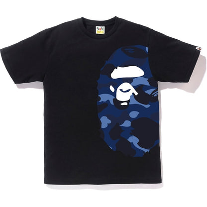 BAPE Color Camo Side Big Ape Head Tee Black/Blue