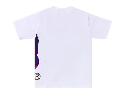 BAPE Color Camo Side Big Ape Head Tee (FW25) White/Purple