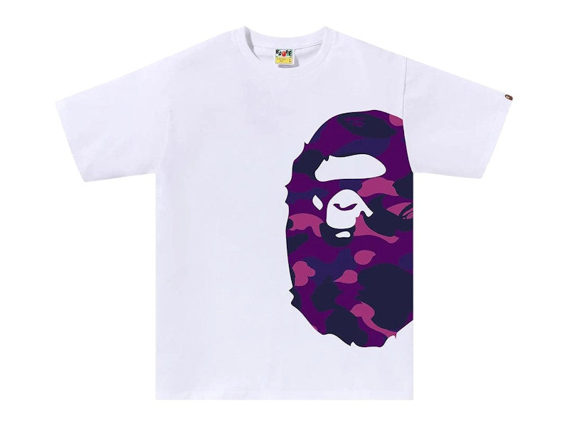 BAPE Color Camo Side Big Ape Head Tee (FW25) White/Purple