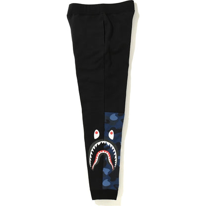 BAPE Color Camo Side Shark Slim Sweat Pants Black/Blue