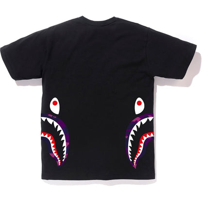 BAPE Color Camo Side Shark Tee Black/Purple