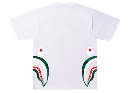 BAPE Color Camo Side Shark Tee White/Green