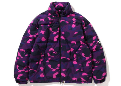 BAPE Color Camo Relaxed Fit Down Jacket Purple