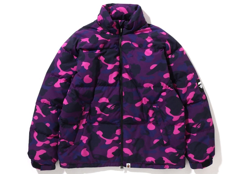 BAPE Color Camo Relaxed Fit Down Jacket Purple