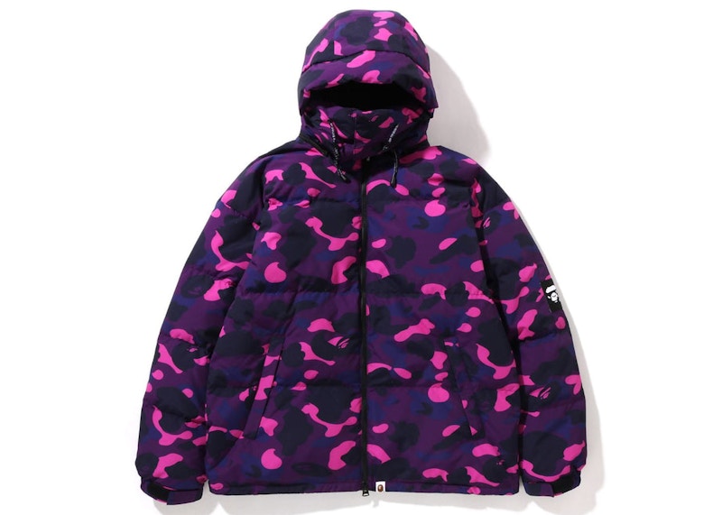 BAPE Color Camo Relaxed Fit Down Jacket Purple