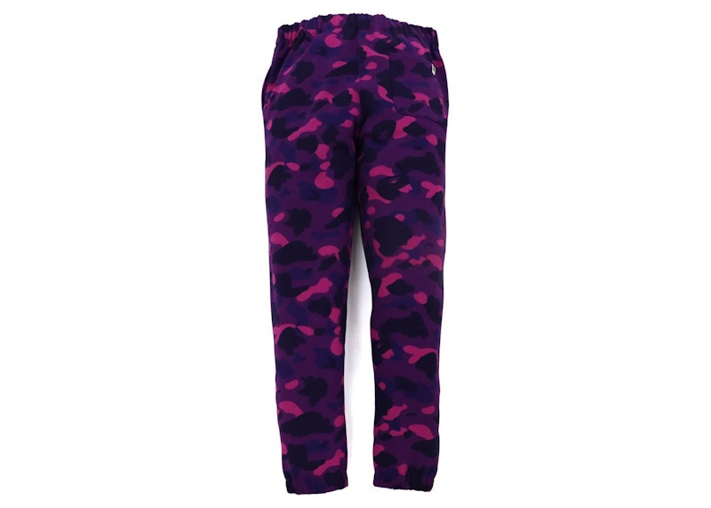 BAPE Color Camo Sweat Pants (FW21) Purple