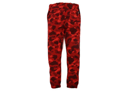 BAPE Color Camo Sweat Pants (FW21) Red