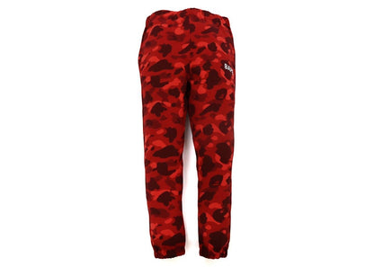 BAPE Color Camo Sweat Pants (FW21) Red