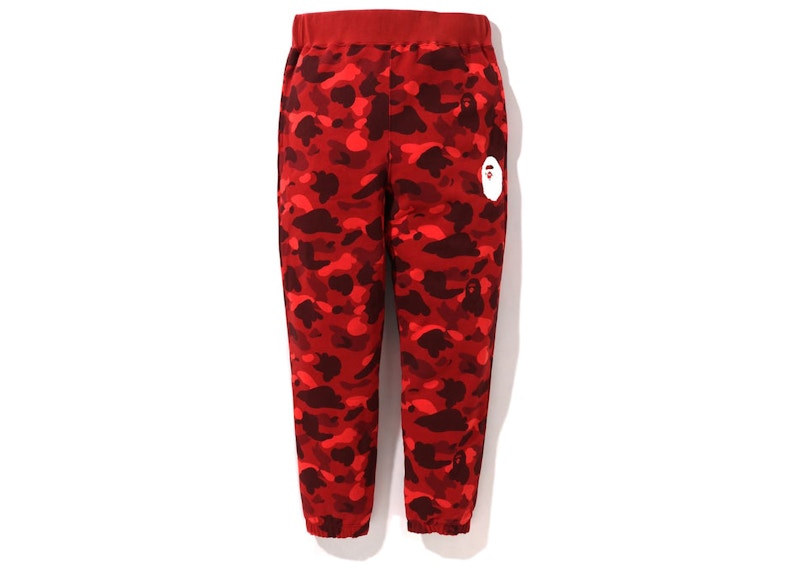 BAPE Color Camo Sweat Pants (FW22) Red