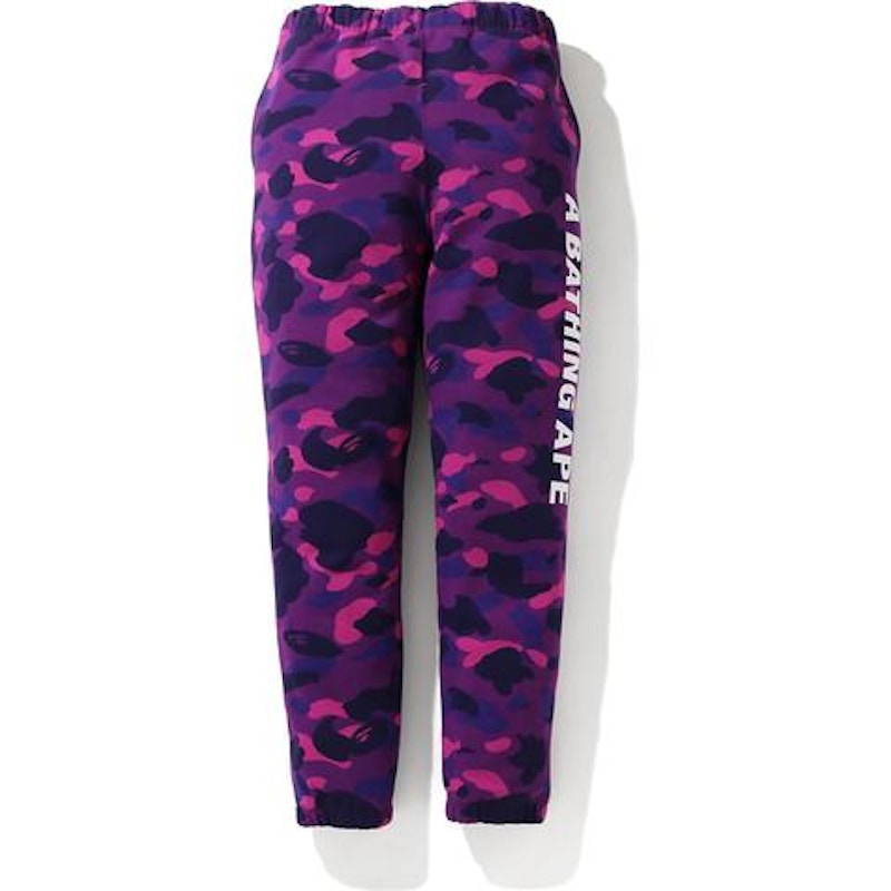 BAPE Color Camo Sweat Pants Purple