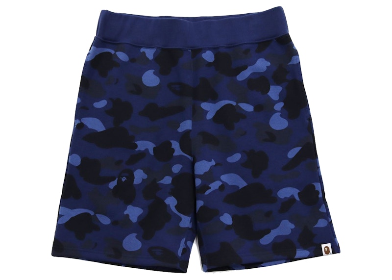 BAPE Color Camo Sweat Shorts (FW21) Navy