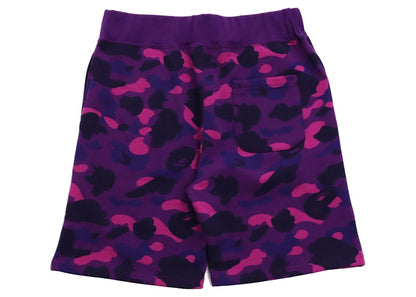 BAPE Color Camo Sweat Shorts (FW21) Purple