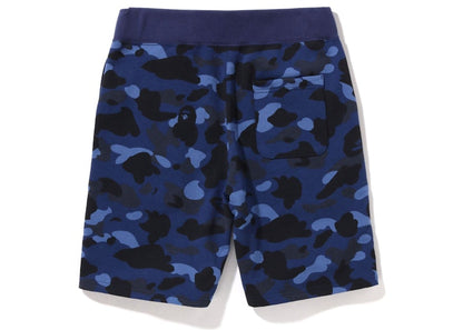 BAPE Color Camo Sweat Shorts (SS22) Navy