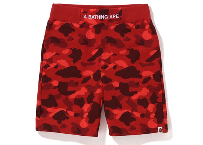 BAPE Color Camo Sweat Shorts (SS22) Red