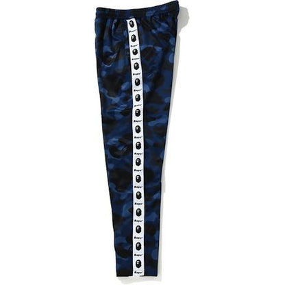 BAPE Color Camo Tape Jersey Pants Blue