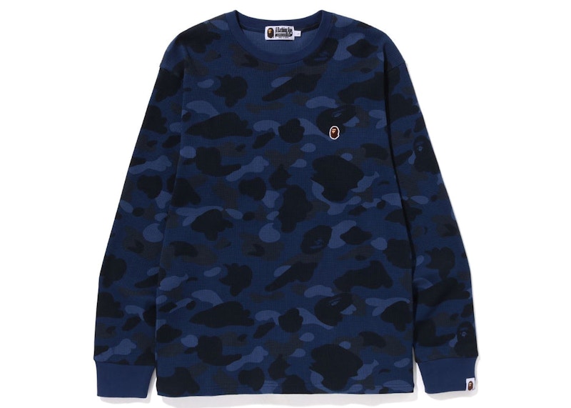 BAPE Color Camo Thermal L/S Tee (SS23) Navy