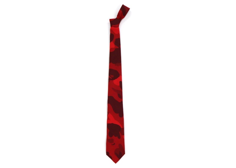 BAPE Color Camo Tie Red