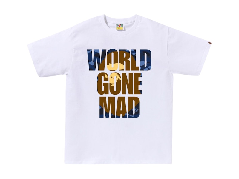 BAPE Color Camo WGM Ape Head Overlap Tee White