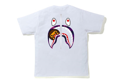 BAPE Color Camo WGM Milo Shark Tee White/Purple