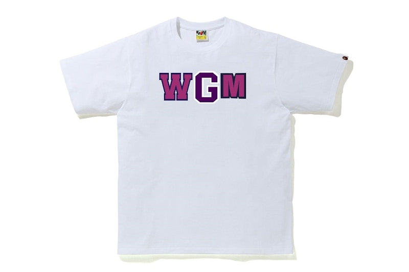BAPE Color Camo WGM Milo Shark Tee White/Purple