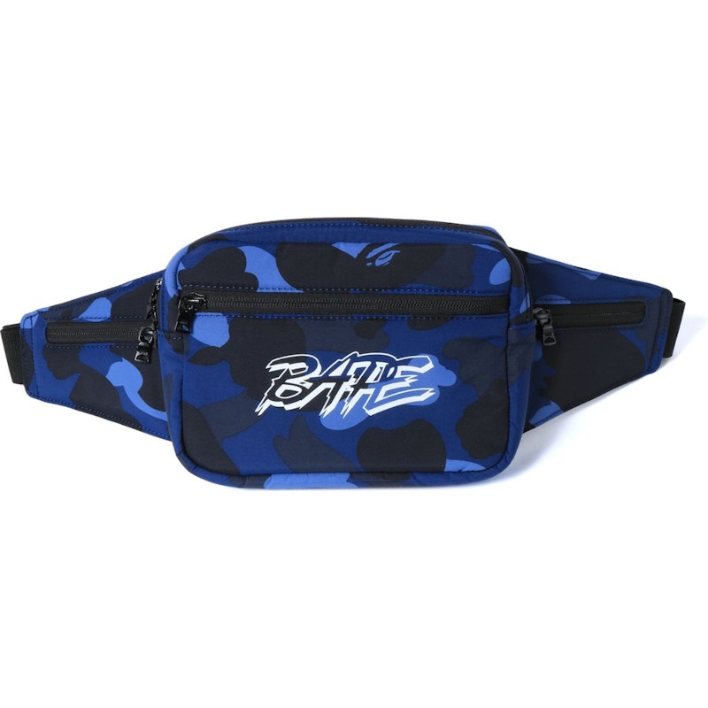 BAPE Color Camo Waist Bag Blue