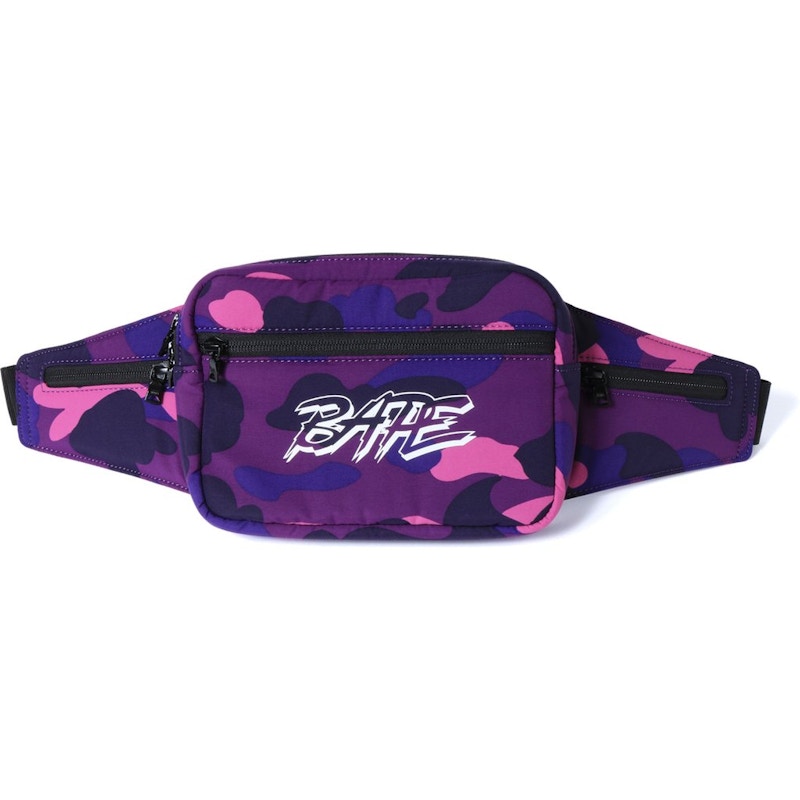 BAPE Color Camo Waist Bag Purple