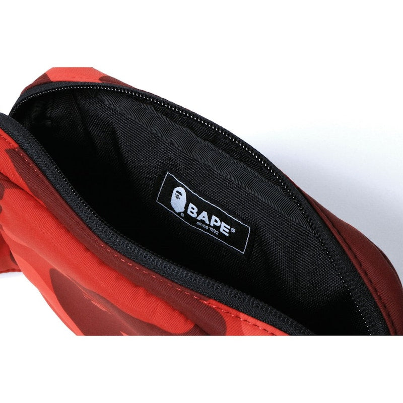 BAPE Color Camo Waist Bag Red