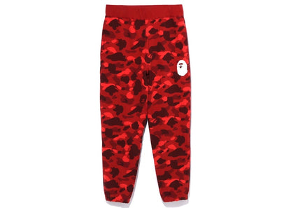 BAPE Color Camo Wide Fit Sweat Pants Red