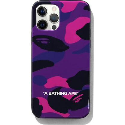 BAPE Color Camo iPhone 12/12 Pro Case Purple